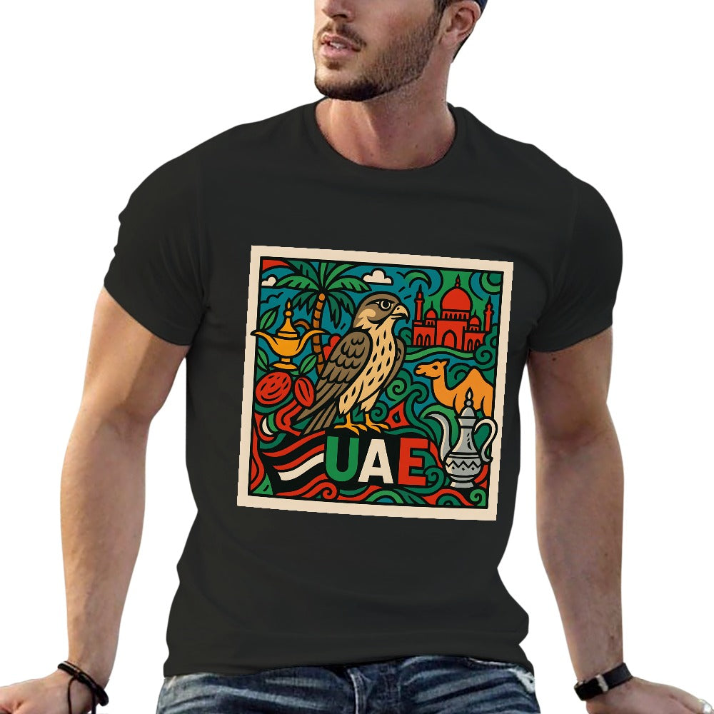 men's 100% cotton short sleeve t-shirt with unique double-sided print comfortable fit for fitness and leisure unisex casual tee gift for him
