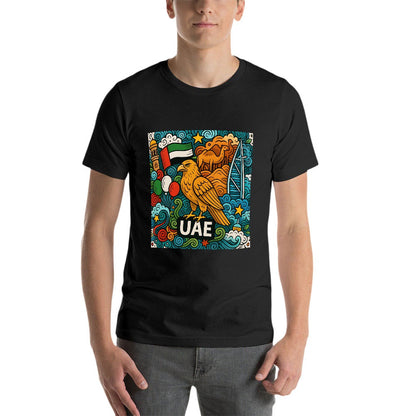 Men's 100% Cotton Short Sleeve T-Shirt with Breathable Comfort, Single Sided Print, Casual Fit, Ideal for Fitness and Leisure, Great Gift for Him, Stylish and Versatile for All Occasions