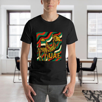 Men's 100% Cotton Unisex Short Sleeve T-Shirt with Unique Double-Sided Print Comfortable Fitness and Leisure Tee Gift for Him Casual Wear Stylish Design Breathable Soft Material