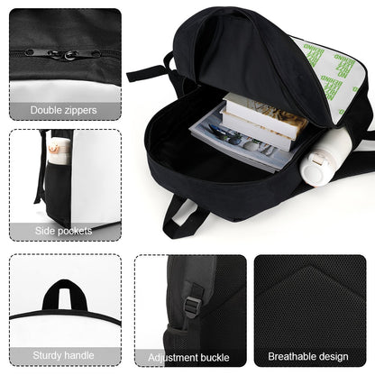17 Inch Shoulder Backpack for School and Outdoor Activities, Durable 600D Polyester, Adjustable Straps, Side Pockets, Lightweight and Versatile for Kids and Adults, Ideal for Travel and Sports