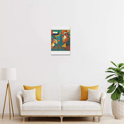 Canvas Print Frame 8"x12" Handmade High-Quality Cotton Wall Art with Natural Wood Frame for Home Bar Club Coffee Shop Decoration Gift for Weddings and Events