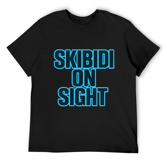Men's T-Shirt 100% Cotton Skibidi on Sight Graphic T-Shirt for Casual Wear, Comfortable Fit, Vibrant Print, Ideal for Gym, Leisure, or Outings, Stylish and Versatile Fashion Statement