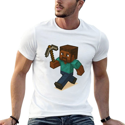 Men's 100% Cotton Short Sleeve T-Shirt with Unique Double-Sided Print, Casual Fit, Stylish and Comfortable for Fitness, Leisure, Home, Travel - Gift for Him