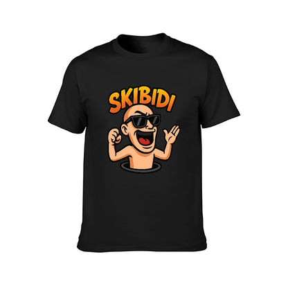 Skibidi T-shirt T-shirt for Trends 150g Men's Short Sleeve Cotton Tee, Breathable Casual Top for Fitness, Travel, and Leisure, Various Sizes Available