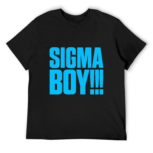 Men's T-Shirt 100% Cotton Sigma Boy Graphic Tee for Casual Wear, Comfortable and Stylish, Perfect for Fitness, Leisure, and Everyday Use, Available in Various Sizes