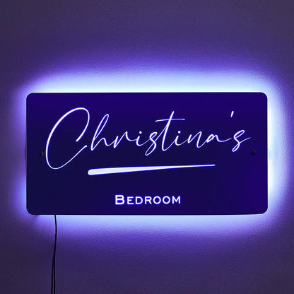 Hot Sale Personalised Name Mirror - Light Up Mirror for Kids Bedroom, LED Acrylic Safety Mirror with Remote Control and Chrome Wall Mounting