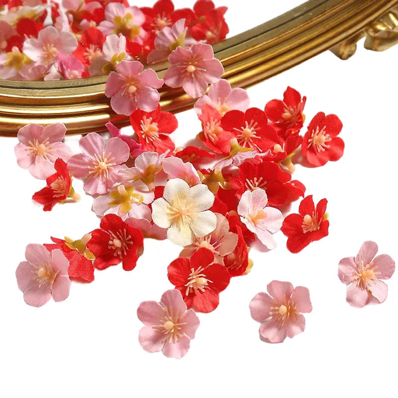 50pcs 2.5cm mini daisy artificial silk flowers for diy crafts, home wedding decor, scrapbook embellishments, party centrepieces, floral arrangements, multi-colour