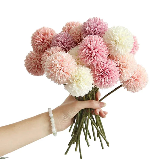 Artificial Hydrangea Flower Bouquet - 3/5 Pcs, Realistic Silk Decor for Home, Wedding, Party, Anniversary, Indoor Display - Versatile, Durable Faux Floral Arrangement Accessories