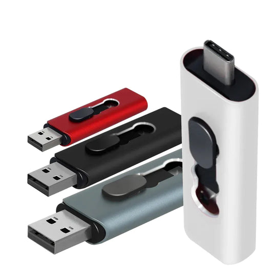 USB 2.0 Flash Drive Type-C 64GB 128GB 256GB – High Speed Metal Memory Stick for Android and PC Data Storage