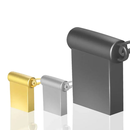 Mini Metal USB Flash Drive 4GB-64GB Waterproof Storage Device, High-Speed USB 2.0 Memory Stick for Photography, Business, Weddings, and Gifts