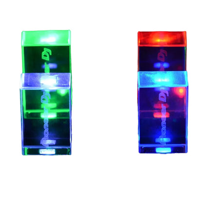 USB 3.0 Flash Drive with LED Lighting - 64GB 32GB 16GB, High-Speed Crystal Memory Stick for Computers, Colourful LED USB Stick, Ideal for Business Gifts