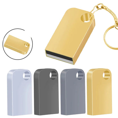 Mini 32GB Metal USB Flash Drive - High-Speed USB 2.0 Memory Stick for Efficient Data Transfer, Portable Storage, 4 Colours, Multiple Capacities, Ideal for Gifts and Work Essentials