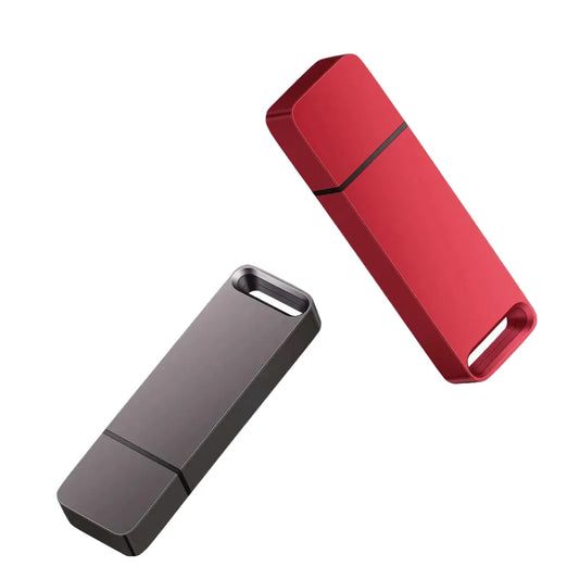 Waterproof Metal USB 2.0 Flash Drive Memory Stick, 128GB|64GB|32GB|16GB|8GB|4GB, Black & Red, Business Creative Photography Gifts, Compatible with Windows & Mac