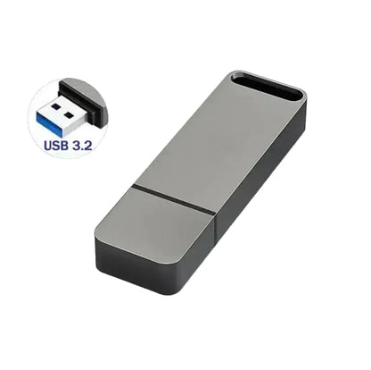 16TB USB3.2 Flash Drive, OTG Portable Storage Device, Metal Body, High Speed Transfer, Waterproof Memory Stick, Compatible with Type-C and Computers