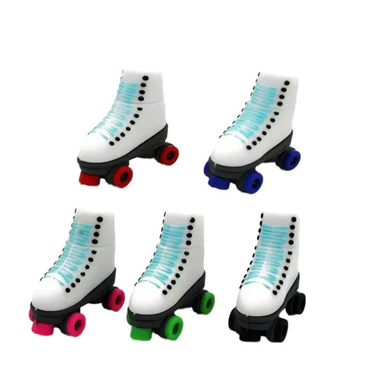 Creative USB Flash Drive Roller Skate Shoe Design 4GB-128GB Memory Stick for Laptops, PCs, Cars, TVs | Unique Gift for Kids, Weddings, Business, and Photography