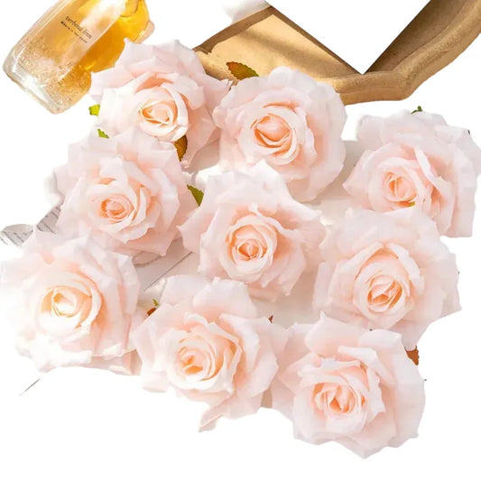100PC 10CM Silk Artificial Roses for Weddings, Home Decor, Crafts, Floral Arrangements, Ideal for Parties, Garden Decoration, Versatile Indoor and Outdoor Use