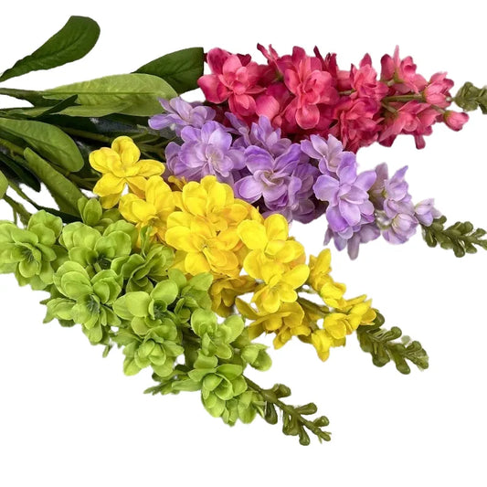 Artificial Hyacinth Floral Branch - Violet PP Material for Home Decoration, Wedding, Anniversary, Birthday, Bridal Shower, Indoor Use, Non-Toxic, Realistic Look