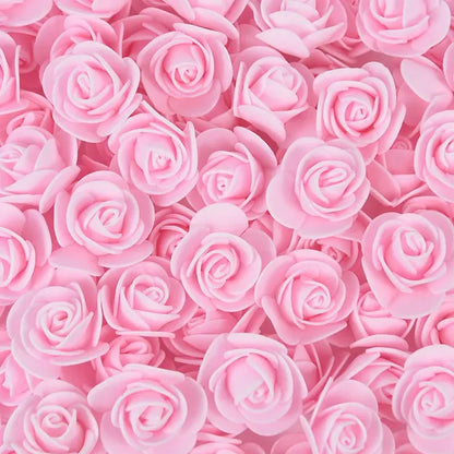 Artificial Foam Rose Flowers, 100/300Pcs 3cm, DIY Craft Supplies for Wedding, Valentine's Day, Bridal Shower, Home Decor, Indoor Floral Arrangements