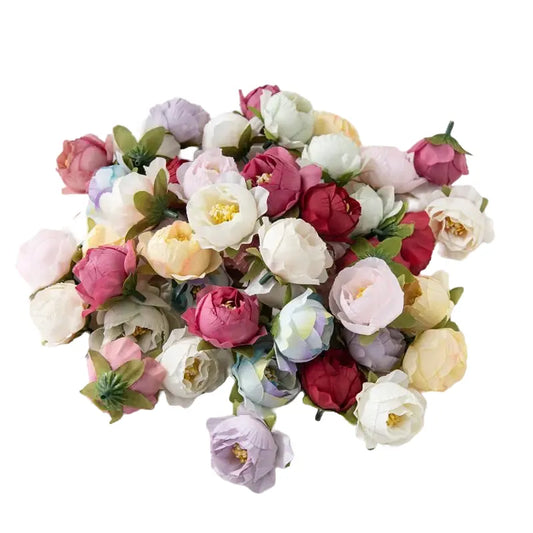 Artificial Silk Peony Flower Heads 40/80pcs for DIY Wedding Decor, Home Vase Arrangement, Bridal Wreaths, Party Centrepieces, Baby Shower, Indoor Decorations