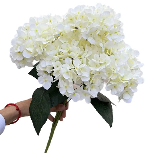 Silk Hydrangea Bouquet, 5 Heads Artificial Flowers for Home Decor, Wedding, Party, Indoor Decoration, Perfect for Anniversary, Birthday, Baby Shower, Bridal Shower