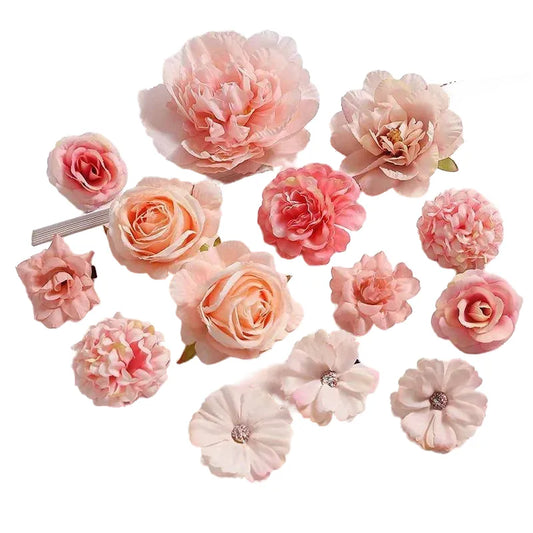 Artificial Rose Flower Heads for DIY Crafts, Weddings, and Home Decoration – Silk Fabric, Ideal for Baby Showers, Birthdays, and Decorative Crafts