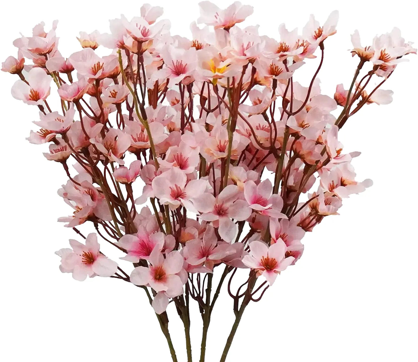 artificial silk cherry blossom flower branches 41cm - pink decorative faux floral arrangement for home, party, wedding, anniversary, baby shower, indoor decor use