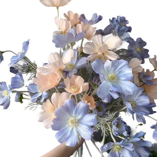 Artificial Silk Gerbera Daisy Flowers, 60cm, White Decorative Bouquet for Home, Wedding, Party, Table Arrangements, Room Decor, Perfect for Events and Gifting