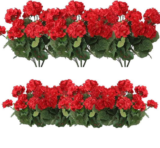 Artificial Silk Begonia Flower Bouquet, UV Resistant for Outdoor and Indoor Decor, Weddings, Parties, and Home Bonsai, Ideal for Events and DIY Crafts