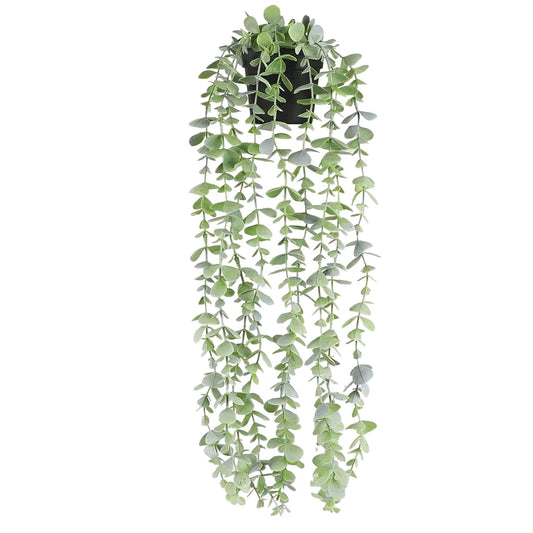 Hanging Artificial Eucalyptus Ivy Vine - Plastic Decorative Greenery for Indoor Outdoor Home, Garden, Party, Wedding, DIY Wall, Door Decoration