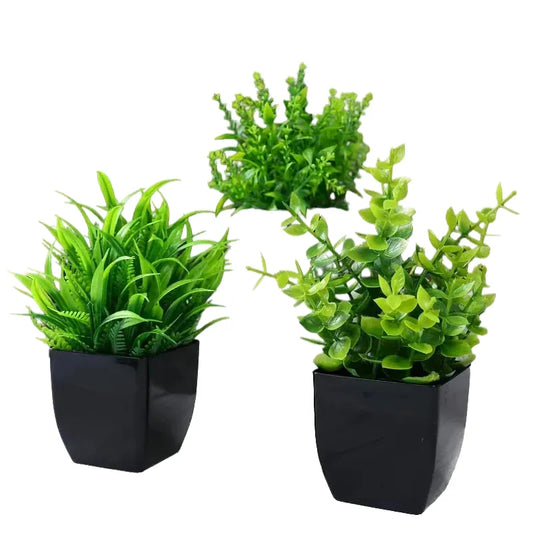 Artificial Green Plant Decoration - Plastic Branch for Home, Office, Outdoor Garden, Wedding, Party, Exhibition Display, Engage Greenery Enhancer