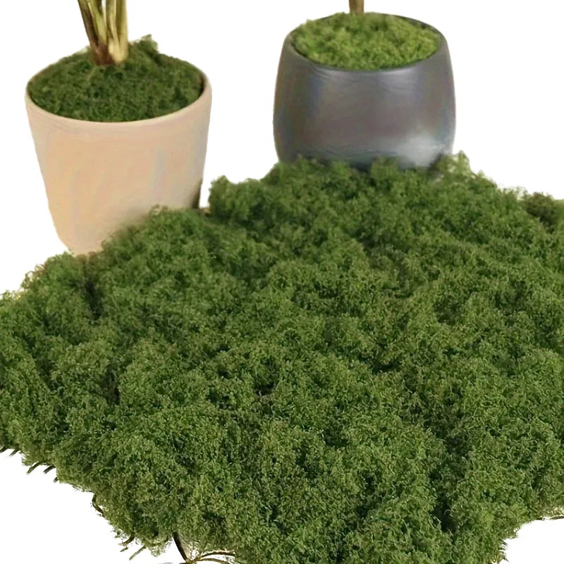 artificial green moss for diy crafts | faux silk moss for home decor, garden landscaping, outdoor displays | realistic grass look for creative projects | single piece