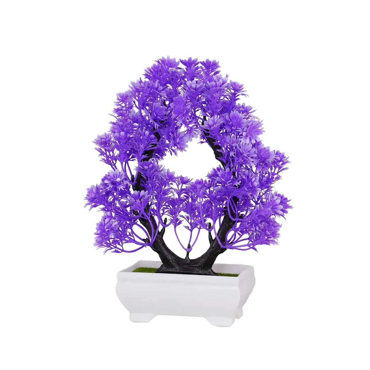 artificial bonsai plant decoration for home and office | lifelike potted display for garden, desktop, shower events & exhibitions | indoor outdoor faux floral ornament