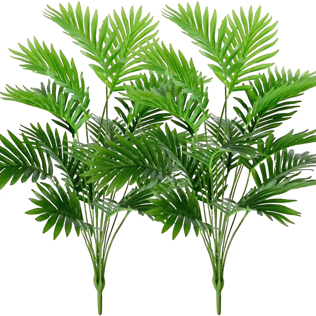 artificial monstera palm leaf 24 leaves | faux tropical plant decoration for outdoor floor display | pvc army green for baby shower, events, exhibitions | 1pc