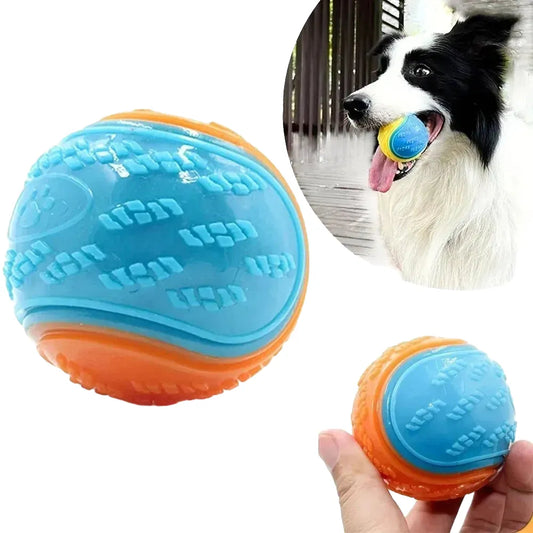 Durable Dog Chew Ball Toy, Eco-Friendly Rubber for Dental Care, Interactive Fun for Small to Medium Dogs, Ideal for Fetch, Indoor & Outdoor Pet Play Sessions