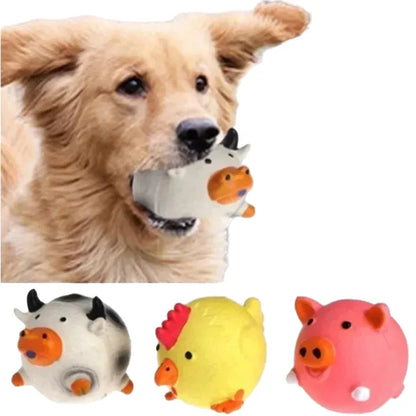 Durable Rubber Squeaky Dog Toy, Non-Toxic Chew for Small to Large Breeds, Interactive Sound for Engaging Play, Indoor & Outdoor Fun, Pet Safe and Long-Lasting