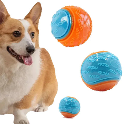 Dog Chew Ball Toy TPR Material for Aggressive Chewers, Cooling & Squeaky, Interactive Teeth Cleaning, Summer Pet Exercise Play, Suitable for All Sizes, Safe Fun