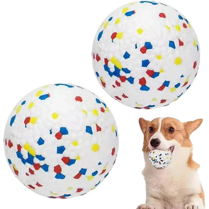 Durable Dog Chew Ball Toy, Lightweight Elastic ETPU, Bite Resistant for Fetch & Play, Ideal for All Dog Sizes, Indoor & Outdoor Use, Single or Double Set Option