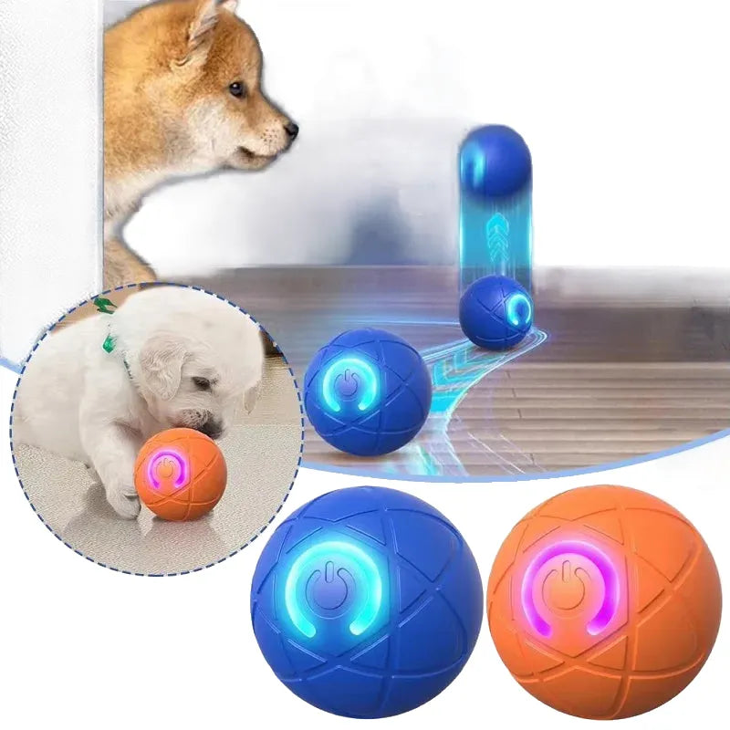 interactive moving dog toy ball, rechargeable, durable design for medium to large dogs, indoor play, stimulating pet entertainment, two modes for enhanced fun