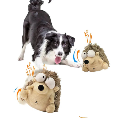 Interactive Plush Dog Toy Ball, Battery-Operated, Soft Fleece, Chew & Fetch, Ideal for Small Dogs & Puppies, Durable Pet Entertainment, Mental Stimulation & Exercise