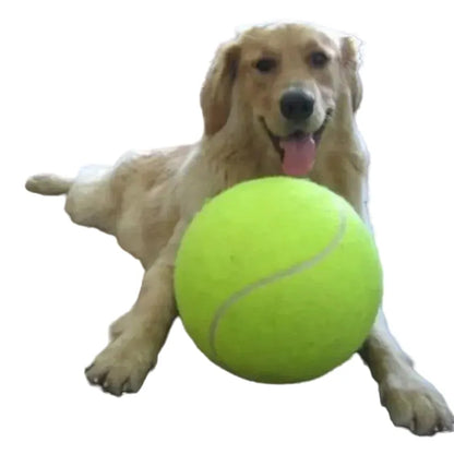 Large Plush Tennis Ball Toy for Dogs, Interactive Fleece Chew & Training Aid, Durable Exercise & Play, 7/8/9.5 Inch, Great for Indoor & Outdoor Pet Fun