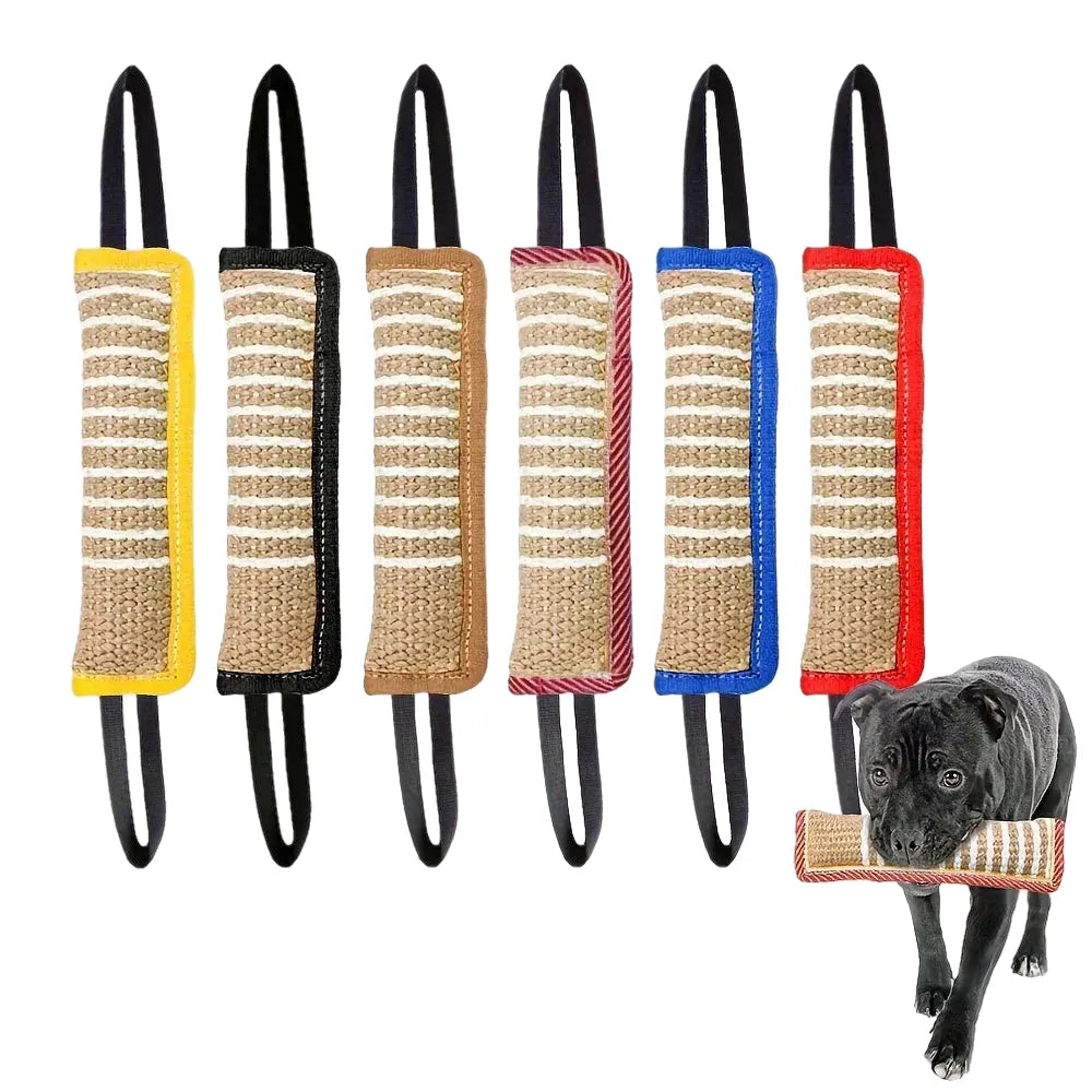 natural jute dog chew toy | bite-resistant sturdy stick for puppies & adult dogs | safe non-toxic material | ideal for teething, dental health, fetch & play