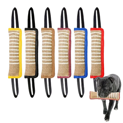 Natural Jute Dog Chew Toy | Bite-Resistant Sturdy Stick for Puppies & Adult Dogs | Safe Non-Toxic Material | Ideal for Teething, Dental Health, Fetch & Play