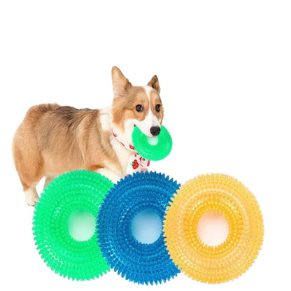 Durable Rubber Dog Chew Toy for Large Dogs, Indestructible Squeaky Teething Aid, Promotes Dental Health, Interactive for Training and Play, Ideal for Enthusiastic Chewers