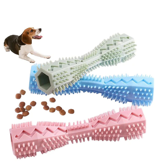 Durable Hexagonal Dog Chew Toy Stick for Teeth Cleaning, Interactive Pet Chew, Bite-Resistant, Suitable for All Dog Sizes, Promotes Healthy Gums and Exercise