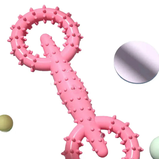 Durable Dog Chew Toy for Small Breeds, Premium Rubber, Bite Resistant, Teeth Cleaning Aid, Puppy Teething, Indoor Outdoor Play, Enhances Pet Dental Health