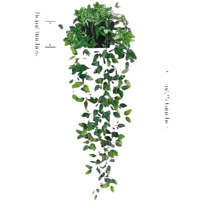 Artificial Eucalyptus Vine Hanging Plant Silk Greenery for Home Indoor Wall Decor, Shelf Decoration, Potted Mandala Style, Ideal for Anniversary, Exhibition Display