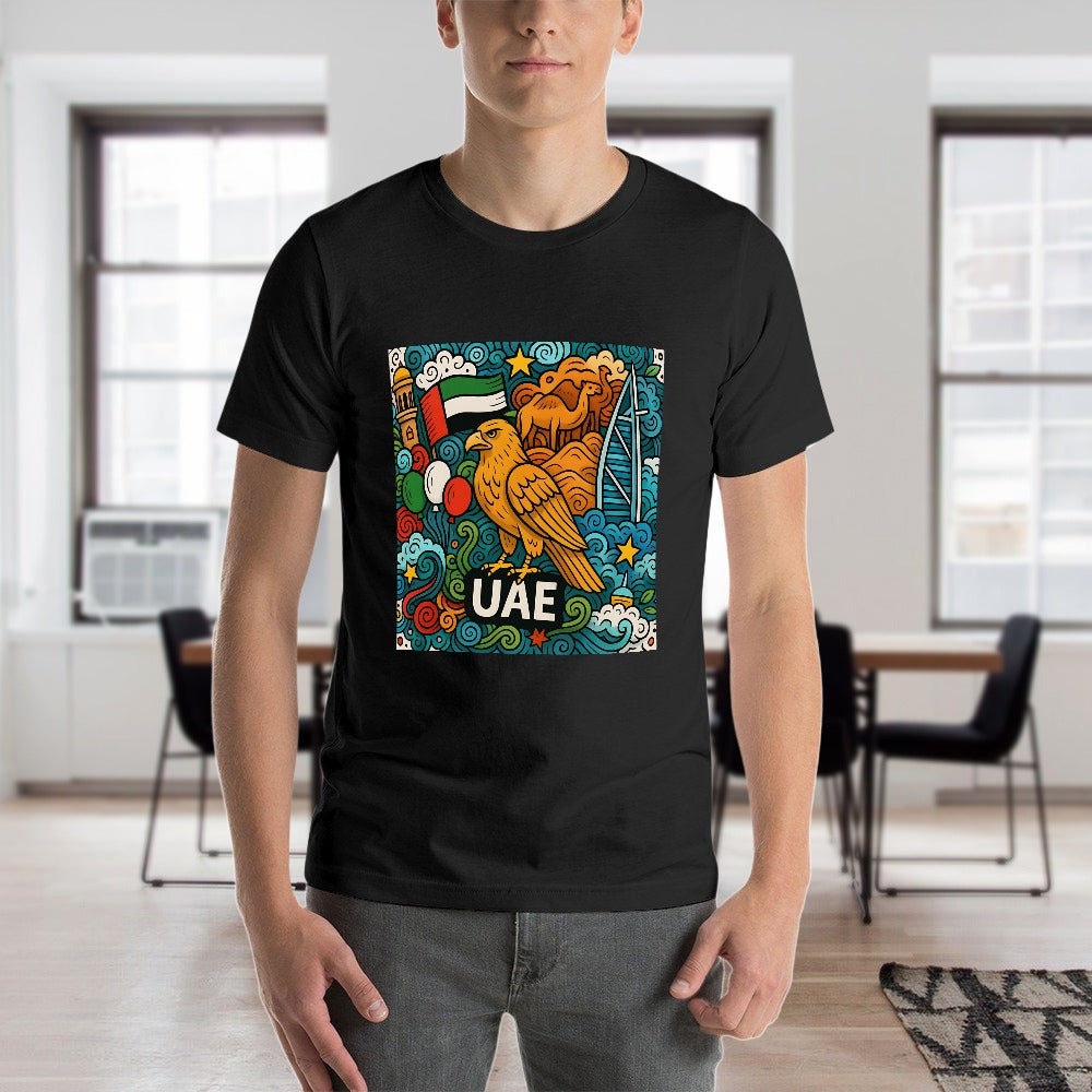 men's 100% cotton short sleeve t-shirt with breathable comfort, single sided print, casual fit, ideal for fitness and leisure, great gift for him, stylish and versatile for all occasions