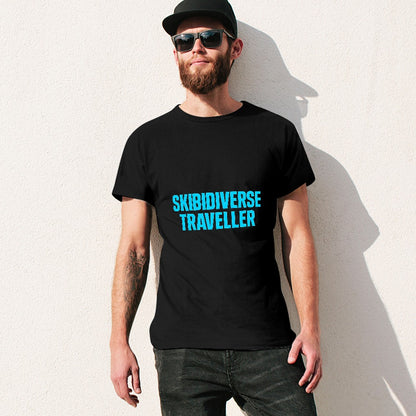 Men's T-shirt 100% Cotton Skibidiverse Traveller Graphic T-shirt - Casual Comfort Tee for Men, Vibrant Print, Relaxed Fit, Ideal for Gym, Travel, and Everyday Wear