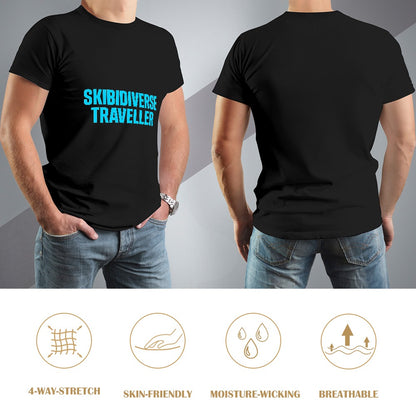 Men's T-shirt 100% Cotton Skibidiverse Traveller Graphic T-shirt - Casual Comfort Tee for Men, Vibrant Print, Relaxed Fit, Ideal for Gym, Travel, and Everyday Wear