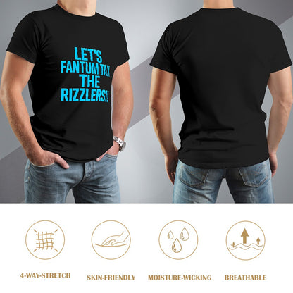 Men's T-Shirt 100% Cotton Let's Fantum Tax The Rizzlers Casual Tee for Men, Comfortable Fit, Versatile Style, Perfect for Everyday Wear and Unique Statement Piece